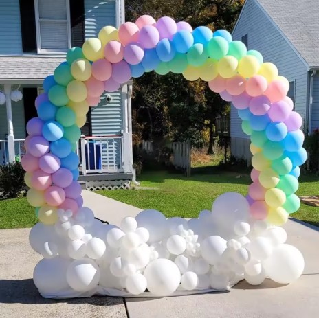 Over The Rainbow Organic Round Garland Setup